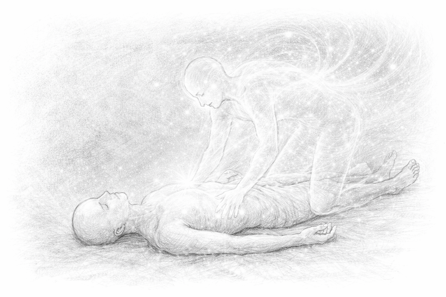 A drawing of a person doing a massage AI-generated content may be incorrect.
